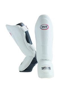 Super Pro Thai-Pro Shin Guard Wit/Zwart