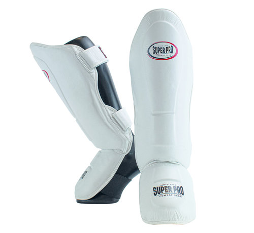 Super Pro Thai-Pro Shin Guard Wit/Zwart