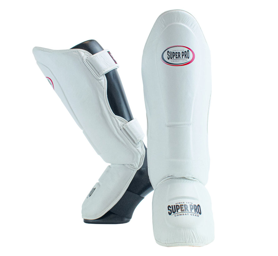 Thai-Pro Shin Guard Wit/Zwart