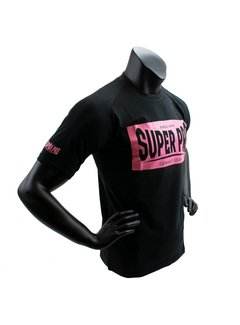 Super Pro Super Pro T-Shirt S.P. Block-Logo Zwart/Roze