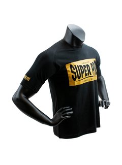 Super Pro Super Pro T-Shirt S.P. Block-Logo Zwart/Goud