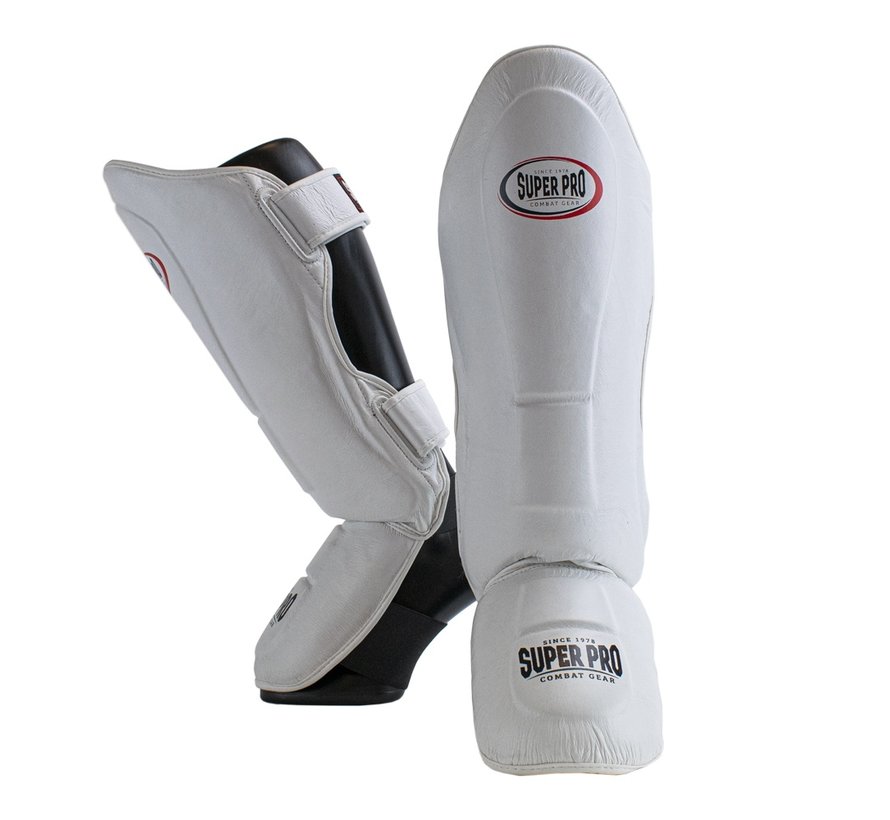 Thai-Pro Shin Guard Wit/Zwart