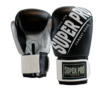 Super Pro (kick)bokshandschoenen Rebel Zwart/Grijs/Wit