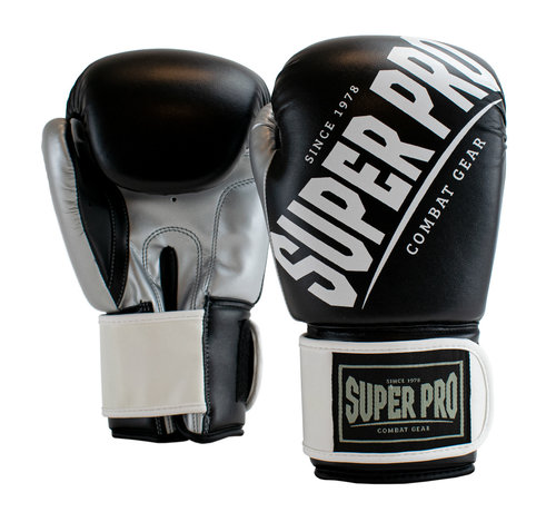 Super Pro (kick)bokshandschoenen Rebel Zwart/Grijs/Wit