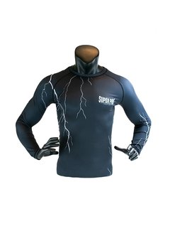 Super Pro Compression Shirt  Thunder Zwart/Grijs