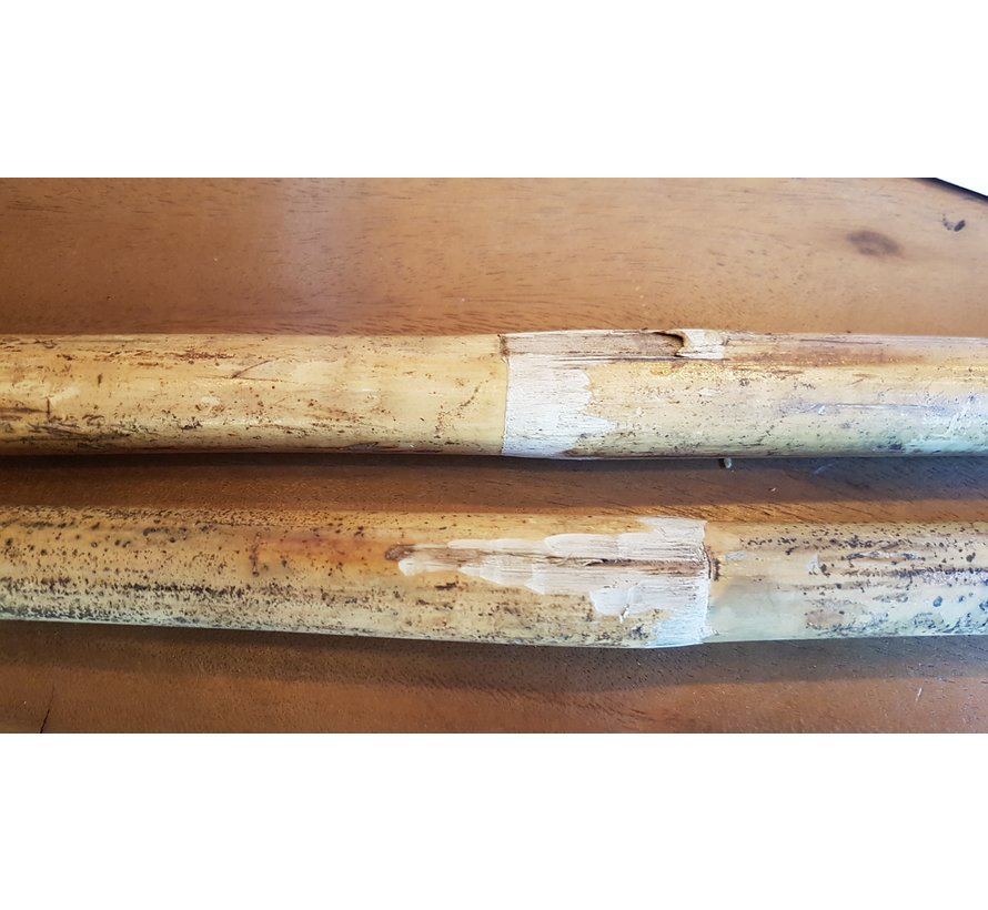 Onbewerkte Rottan Jo staff 127 Cm