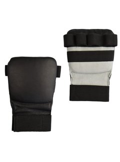 Phoenix karate handbeschermers leder, zwart