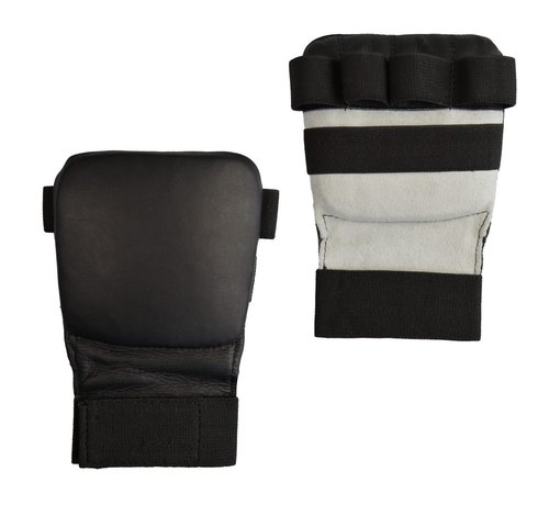 Phoenix karate handbeschermers leder, zwart