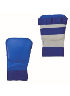 Phoenix karate handbeschermers leder, blauw