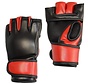 MMA glove PU, zwart-rood