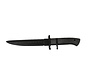 Rubber mes 1 snijkant - zwart 31cm