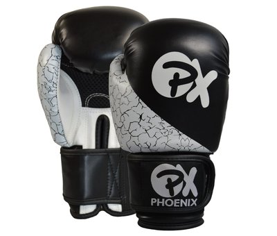 Phoenix PX bokshandschoenen STRIKE,PU, zwart-wit
