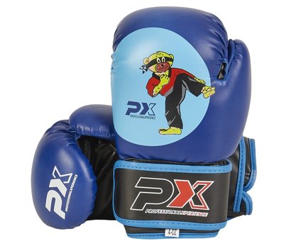 Phoenix Junior bokshandschoenen PU blauw BUDOBAERT