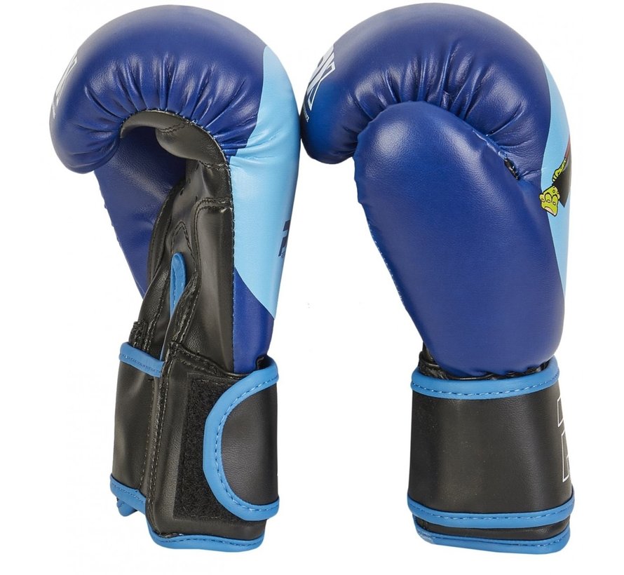 Junior bokshandschoenen PU blauw BUDOBAERT