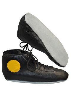 Phoenix Sambo schoenen, zwart leder, witte zool