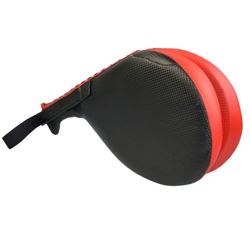 Phoenix Taekwondo floppy mitt, PU zwart-rood, dubbel