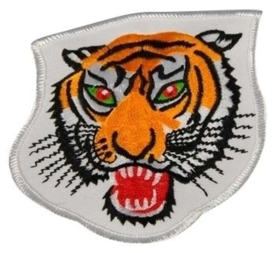 geborduurde badge tijger ca. 10 cm