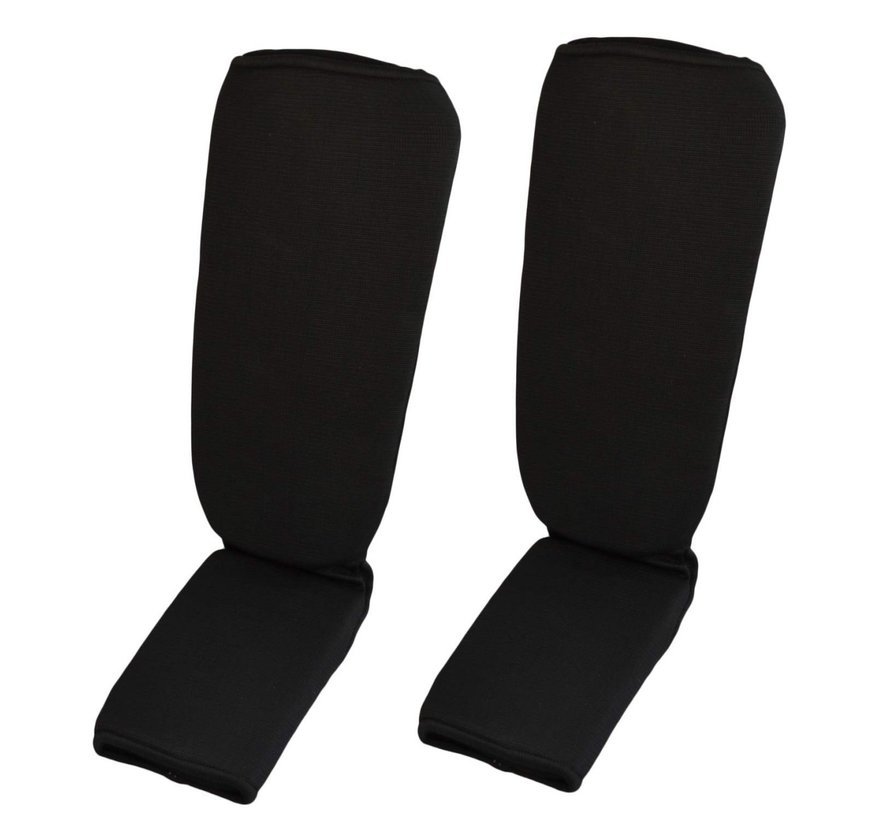 Scheen-wreef beschermers, zwart