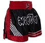 BUDOS FINEST Thai shorts, zwart-rood-wit