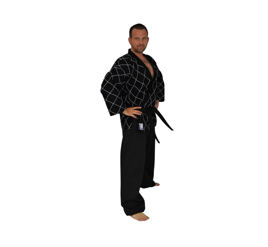Hapkido pak zwart wit streep