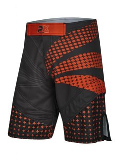 Phoenix PX MMA Shorts zwart-rood, Stretch