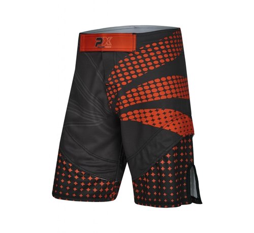 Phoenix PX MMA Shorts zwart-rood, Stretch