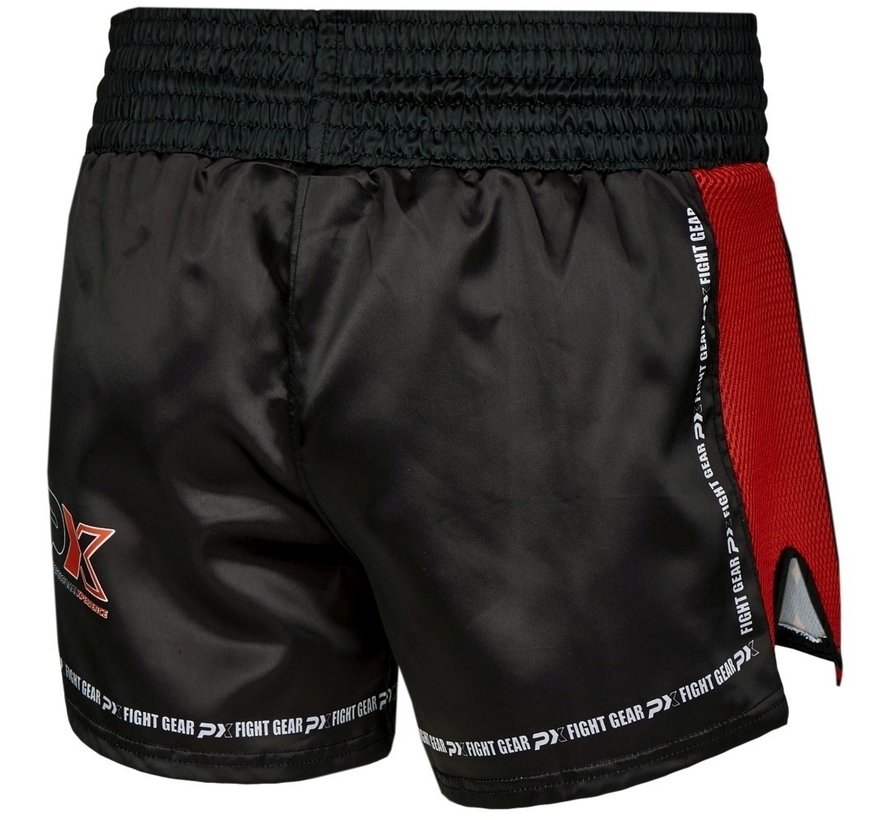 PX Thai Shorts "Dynamic", Mesh, zwart-rood