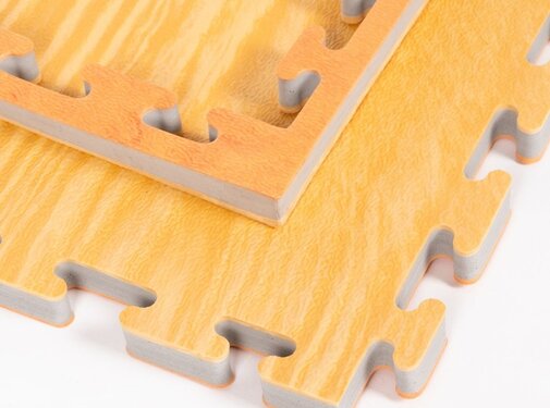 Phoenix Omkeerbare puzzelmat, houtlook - met staffelkorting