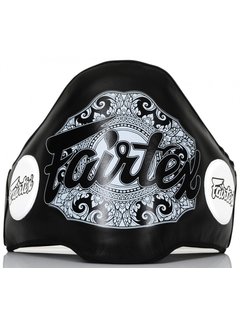 Fairtex Trainer Leather Belly Pad, zwart