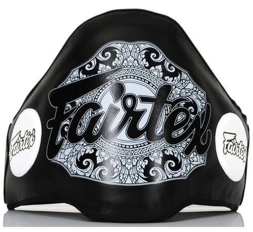 Fairtex Trainer Leather Belly Pad, zwart