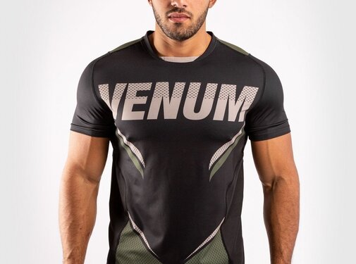Venum ONE FC2 Dry Tech Shirt - zwart/ Khaki