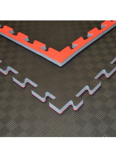 Phoenix Puzzelmat zwart rood 100x100x2cm