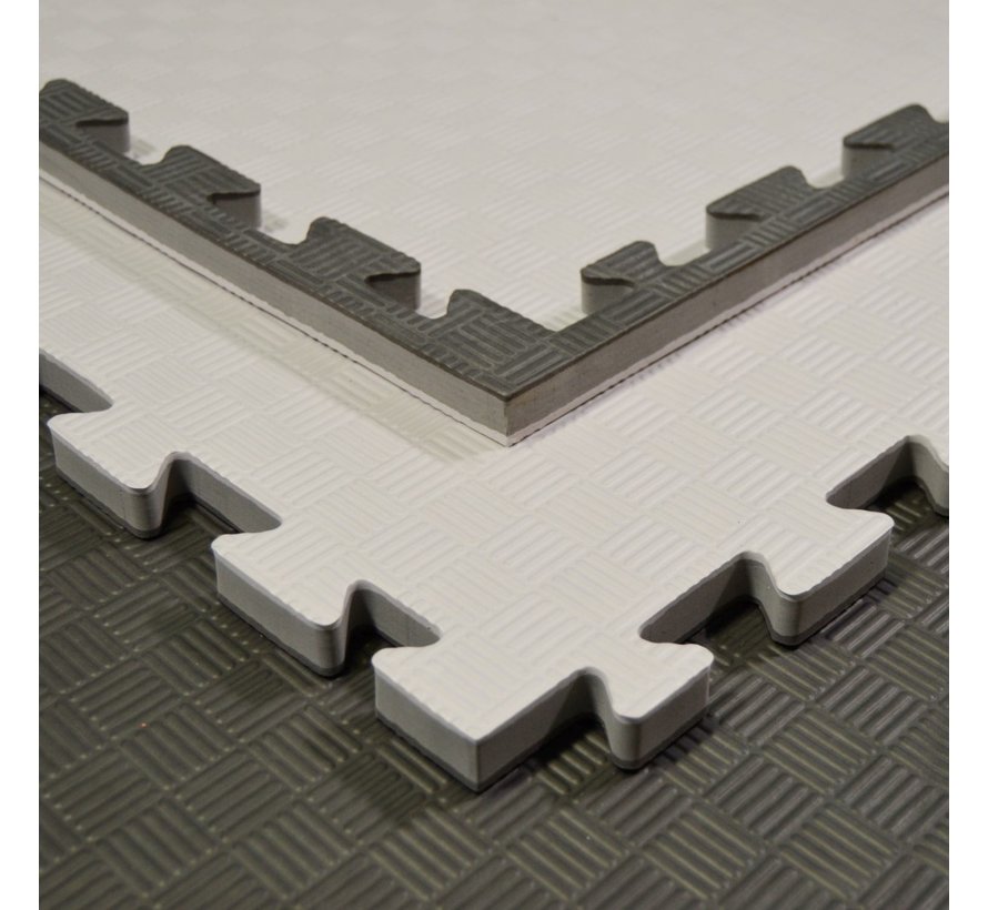 Puzzelmat zwart grijs 100x100x2cm