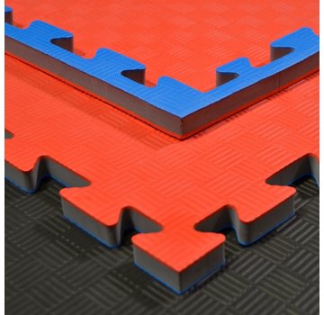 Phoenix Judomat puzzelmat blauw rood 100x100x2cm - met staffelkorting