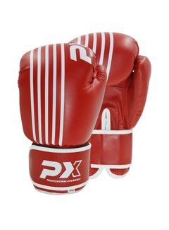 Phoenix PX bokshandschoenen SPARRING,PU, rood-wit