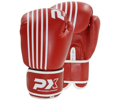 Phoenix PX bokshandschoenen SPARRING,PU, rood-wit