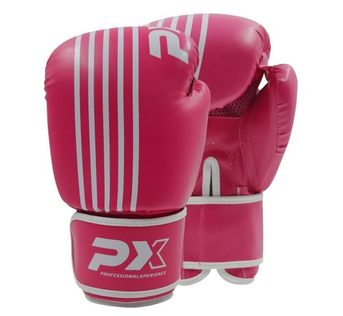 Phoenix PX bokshandschoenen SPARRING,PU, roze-wit