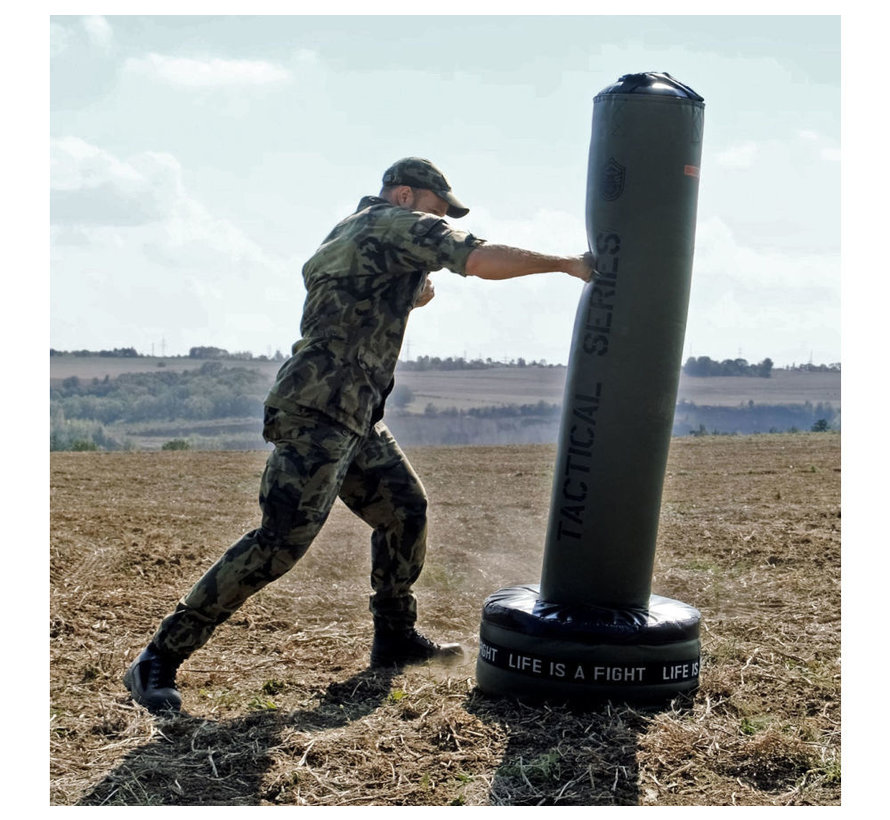 Universele vrijstaande bokszak 3 in 1  - groen ARMY - L170cm