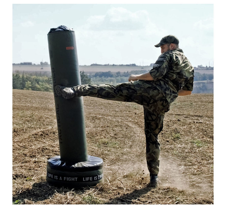 Universele vrijstaande bokszak 3 in 1  - groen ARMY - L170cm