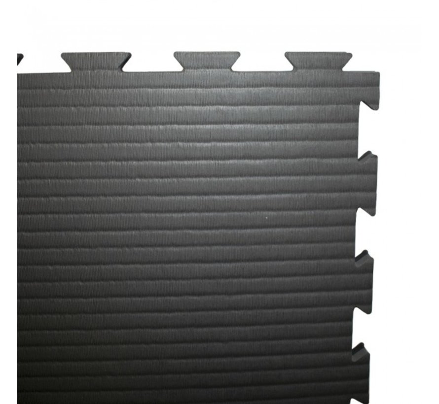 Puzzelmat 100 x 100 x +-2,5 cm Zwart/grijs