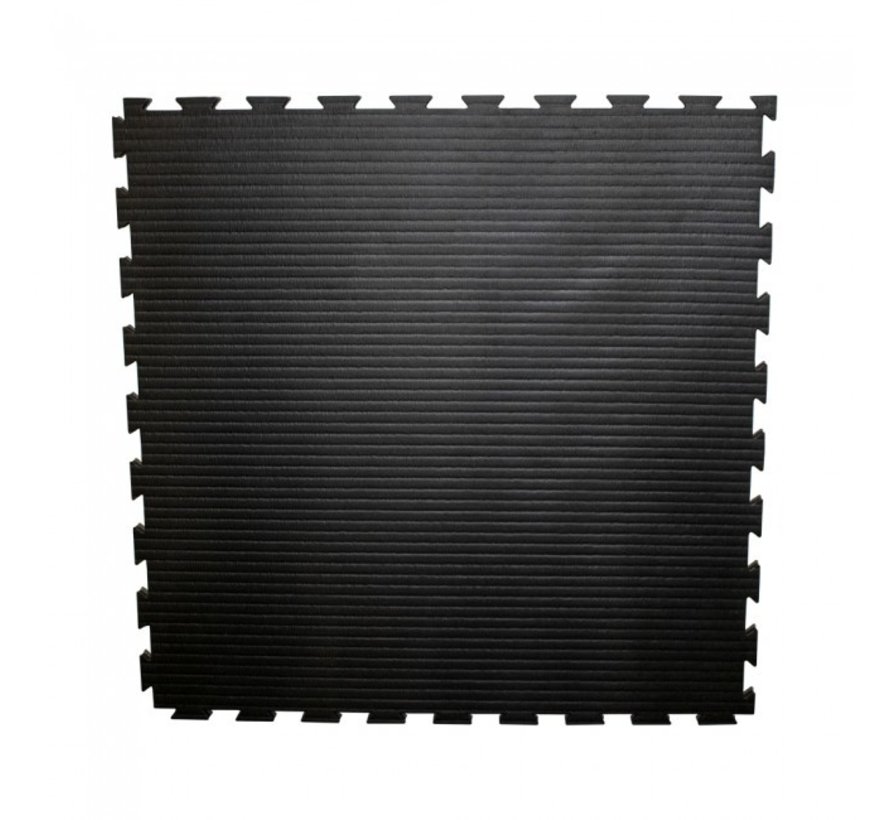 Puzzelmat 100 x 100 x +-2,5 cm Zwart/grijs