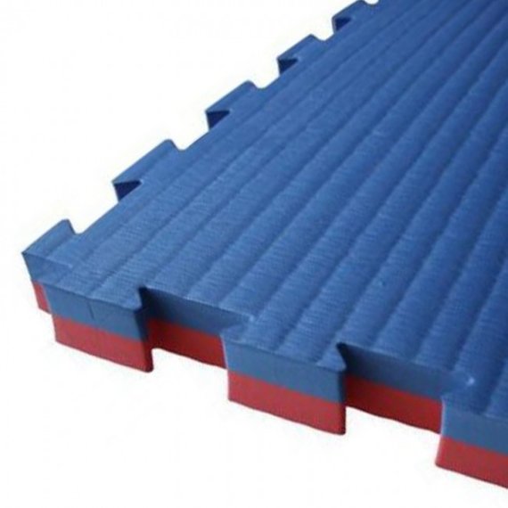 Puzzelmat 100 x 100 x +-2,5 cm Rood - blauw - Gratis verzonden