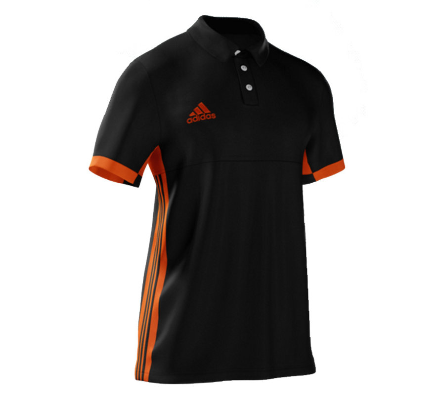 T16 MiTeam Polo Junior Zwart/Oranje