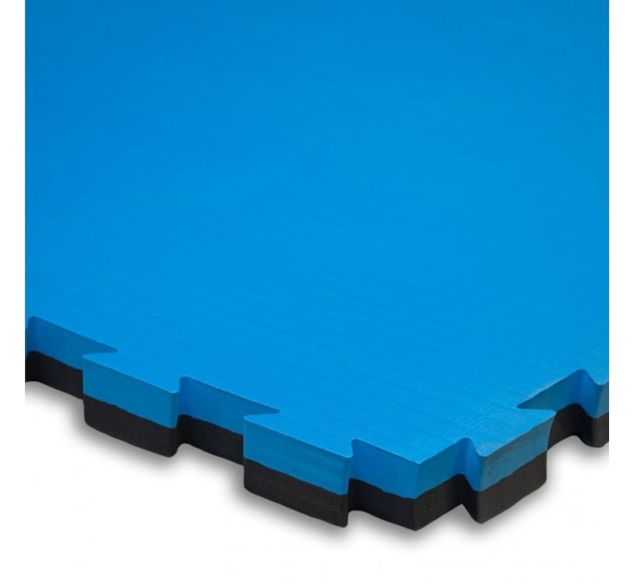 Puzzelmat 100 x 100 x 4 cm Zwart/blauw- Gratis verzonden