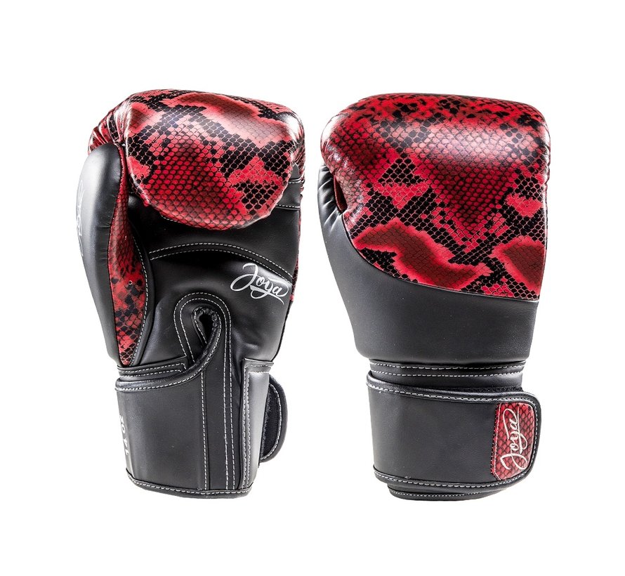 Thailand Kickboxing Glove - Snake - Rood Zwart -