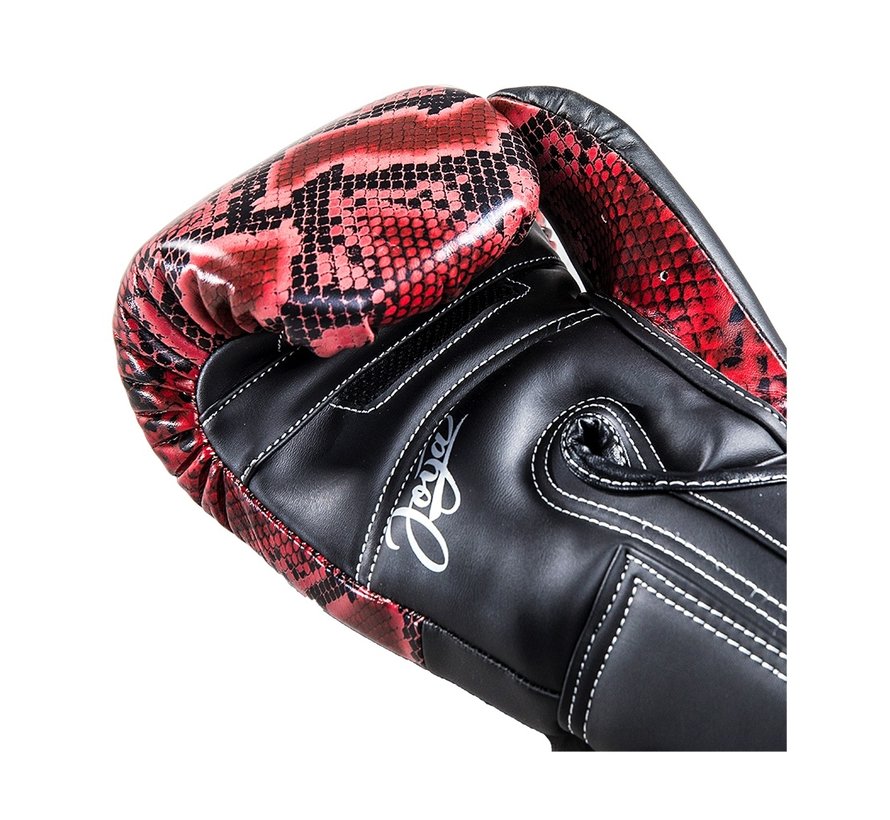 Thailand Kickboxing Glove - Snake - Rood Zwart -