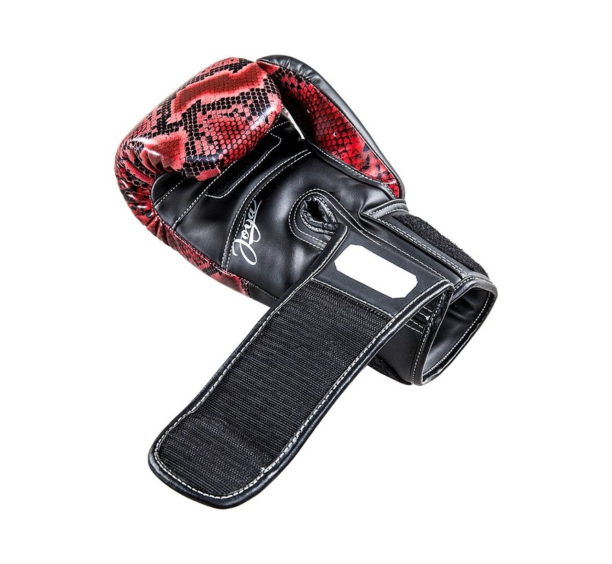 Thailand Kickboxing Glove - Snake - Rood Zwart -