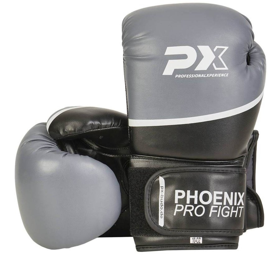 PX PRO FIGHT PU bokshandschoenen zwart-grijs