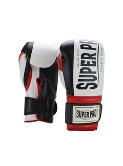 Super Pro (thai)Bokshandschoenen Bruiser Zwart/Rood/Wit