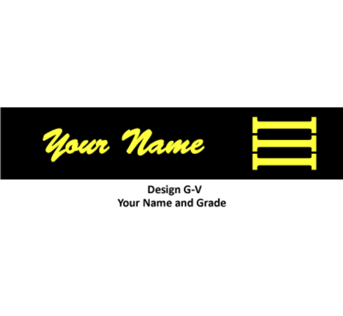 Senior ITF Taekwon-Do Zwarte band borduren (prijs per zijden)